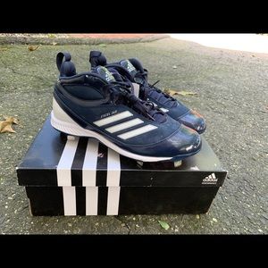 Men’s Adidas Baseball Cleats Metal Size 10.5
